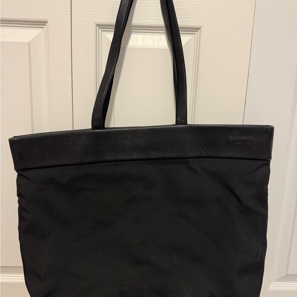 Tumi City Tote Ballistic Nylon and Leather Travel Bag